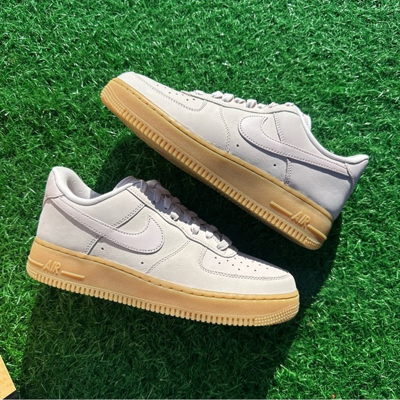 Nike AF1 Air Force Premium MF Pearl Pink / Gum Light Brown - Picture 6 of 10